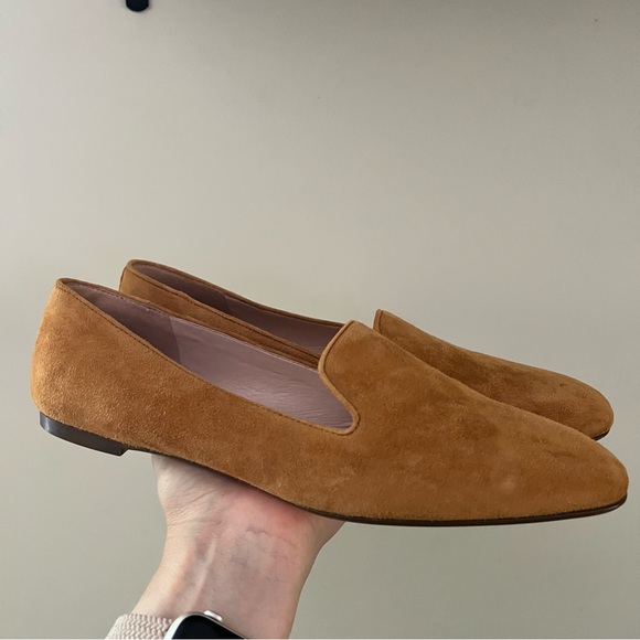 J. Crew Shoes - J. Crew Women's Suede Smoking Loafers in Camel